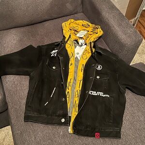 Aape by Bathing ape - Logo hooded Denim jacket